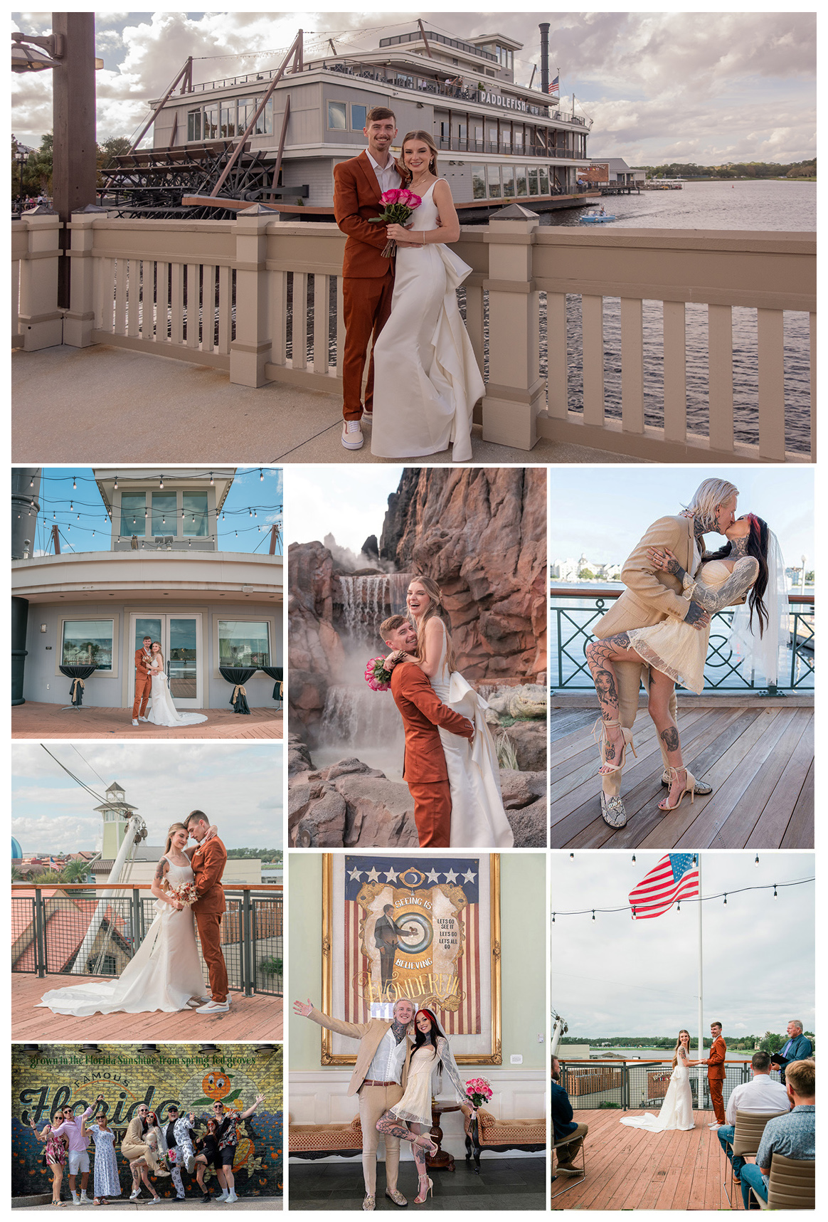 Disney Paddlefish weddings at Disney Springs