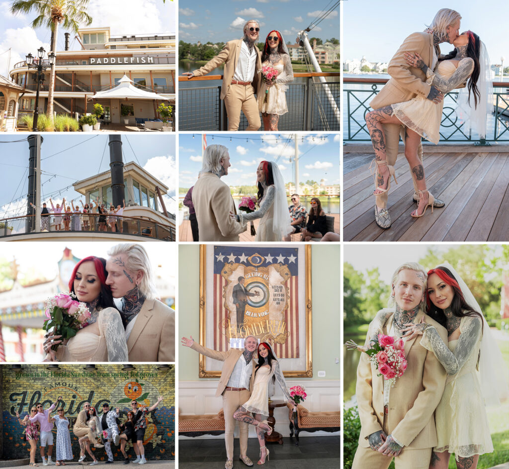 Disney Paddlefish weddings at Disney Springs