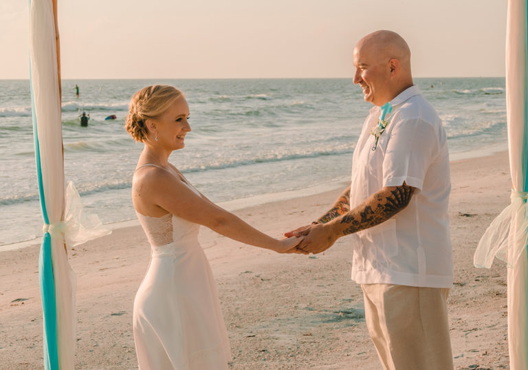 Beach elopement St Petersburg