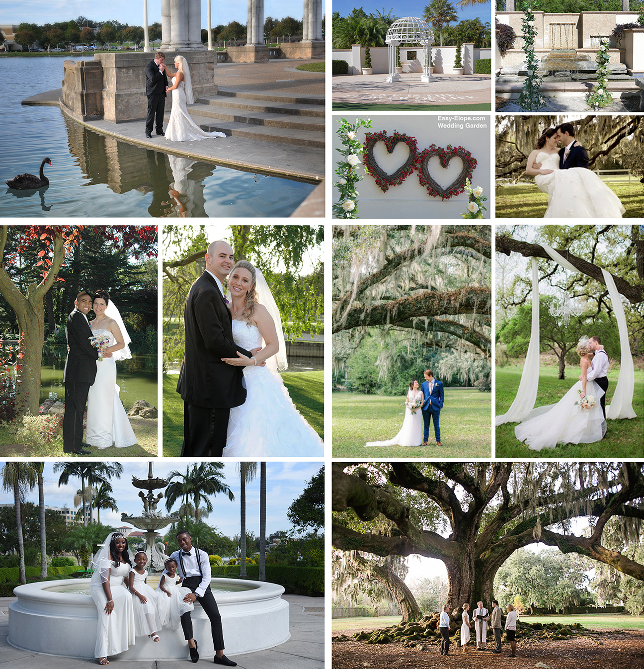 Park and garden elopement Clearwater Florida