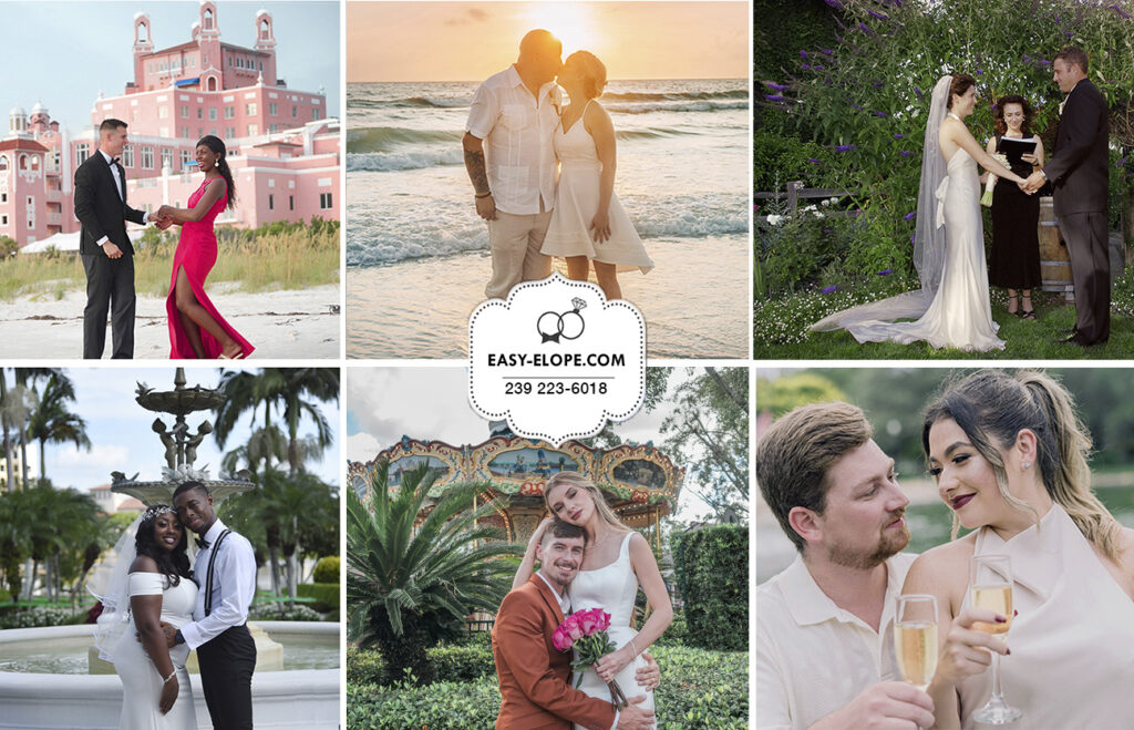 Easy Elope photo and video package in Florida - all inclusive